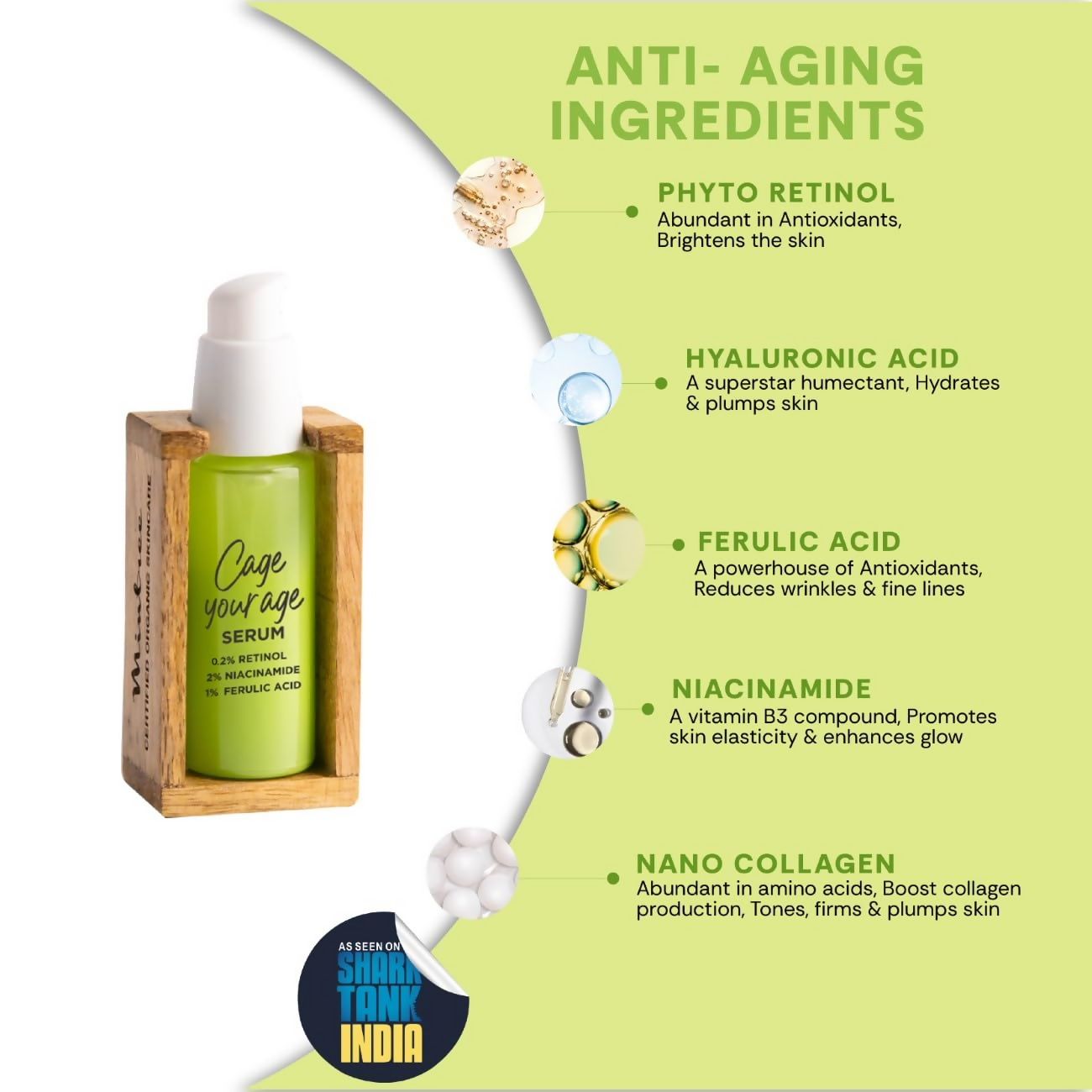 Mintree Certified Organic & Vegan Cage Your Age Serum