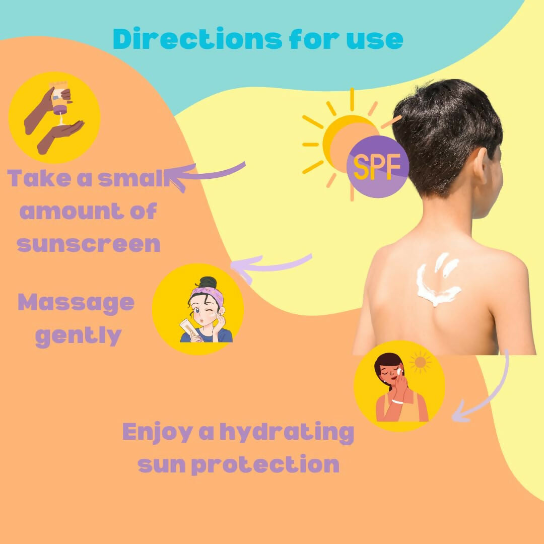 Puddles Kids Happy Troupers Mineral Sunscreen, Age 2-12 Years for SPF 30- UVA, UVB Protection