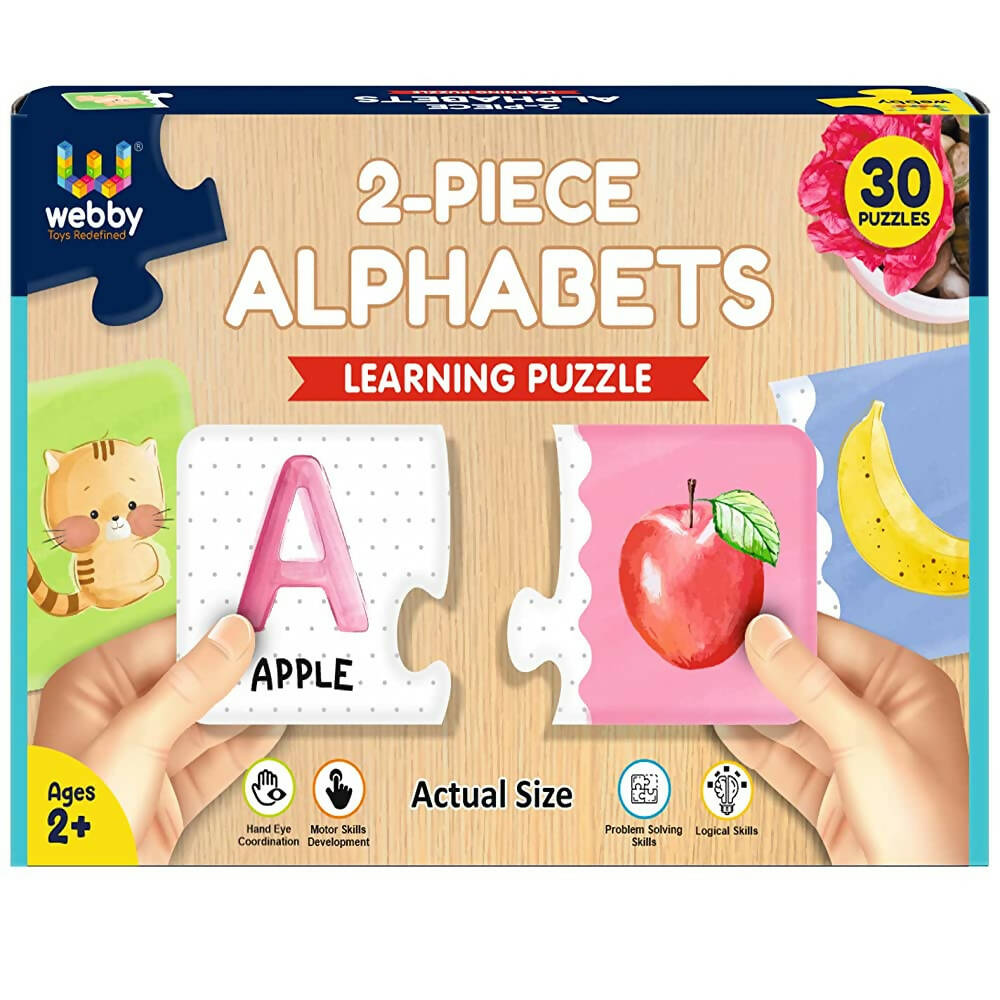 Webby Alphabets 2 Pieces Learning Pack Jigsaw Puzzle for Kids