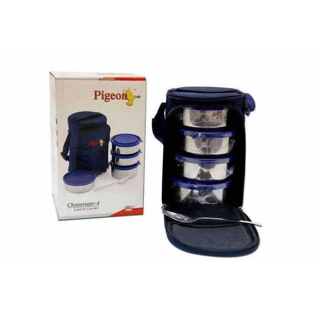 Pigeon Classmate 4 Box Stainless Steel Lunch Box Set-Lunch Carrier Hover Image