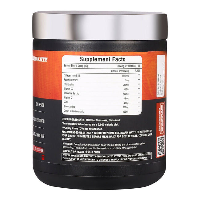 Reformulate Colla Gen Powder Peptides With Hadjod & Vitamin D3 I Joint Health I Boosts Muscle Strength I Beautifies Skin & Hair I Orange Main Image