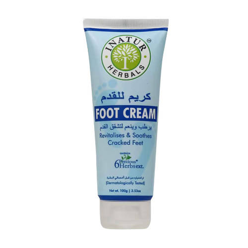 Inatur Foot Cream Revitalises & Soothes Cracked Feet Hover Image