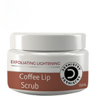 Dermistry Exfoliating Lightening Coffee & Sugar Lip Scrub for Dark Dry Chapped Lips & Pigmentation