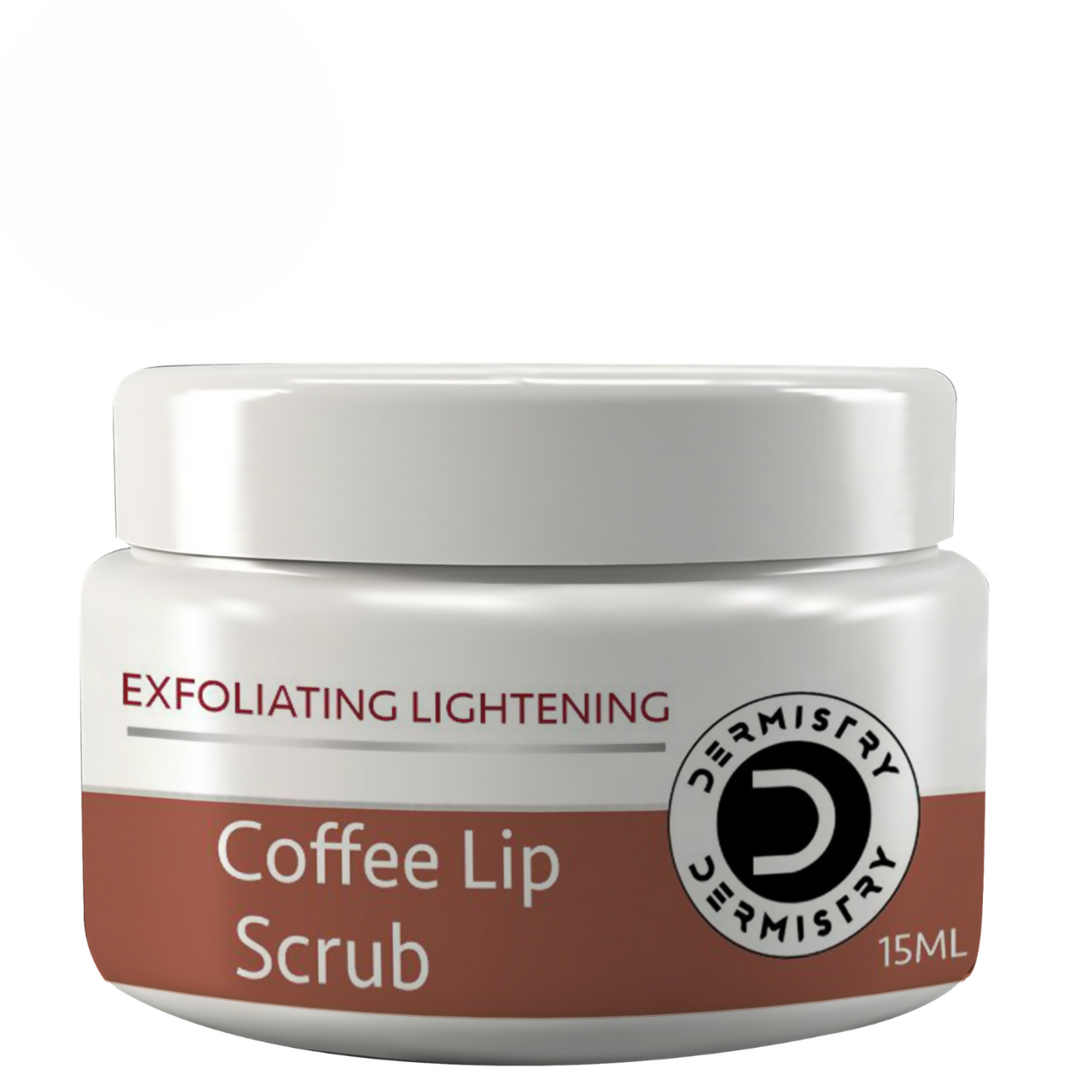 Dermistry Exfoliating Lightening Coffee & Sugar Lip Scrub for Dark Dry Chapped Lips & Pigmentation