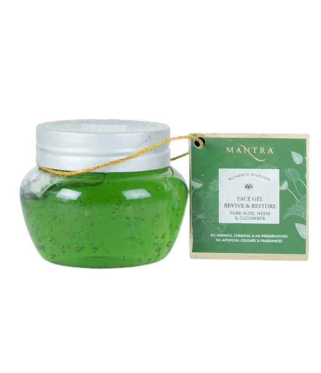 Mantra Herbal Face Gel Revive & Restore Pure Aloe Neem & Cucumber Hover Image