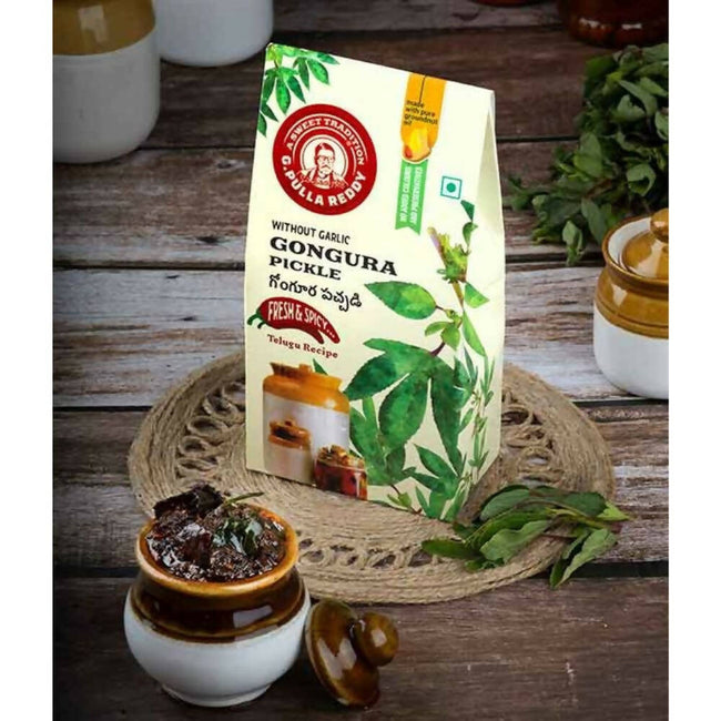 Pulla Reddy Gongura Pickle Without Garlic Hover Image