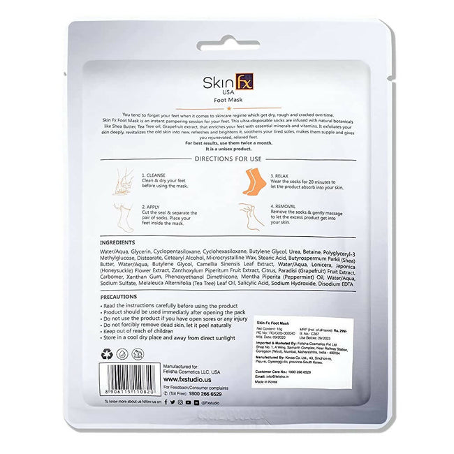 Skin Fx Foot Mask For Nourishing And Smoothening Main Image