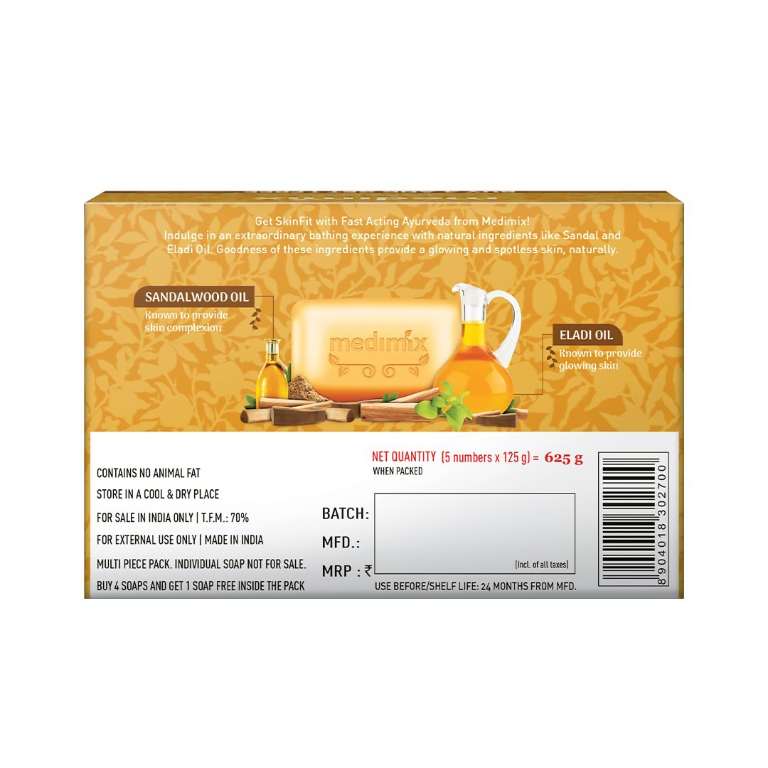 Medimix Ayurvedic Sandal Bathing Soap With Eladi Oil