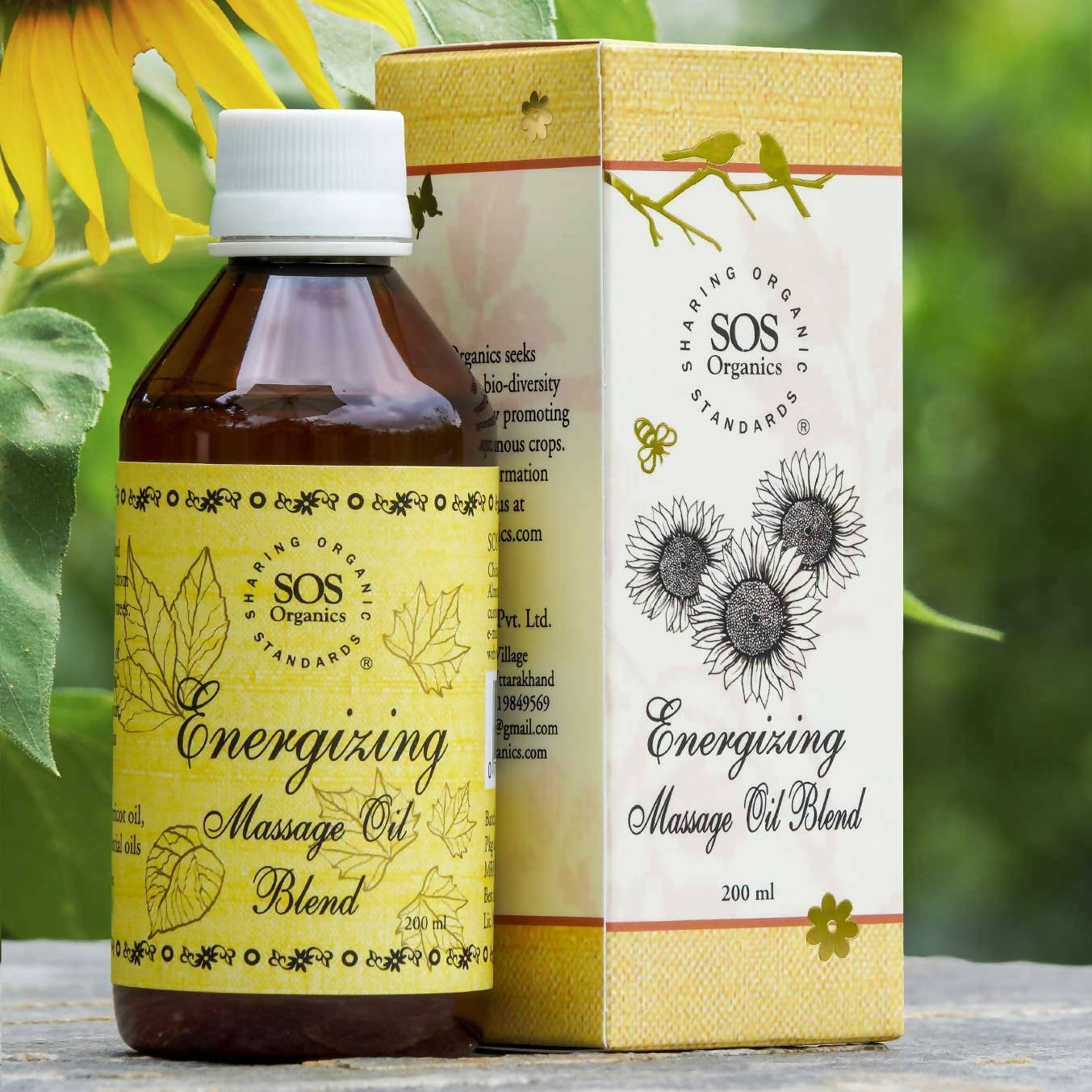 SOS Organics Energizing Massage Oil Blend