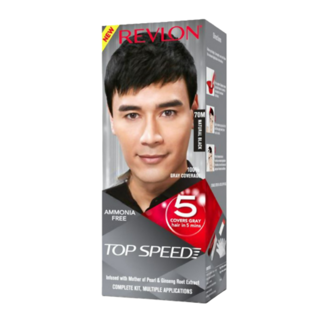 Revlon Top Speed Hair Color Small Pack Man - Natural Black 70m Main Image