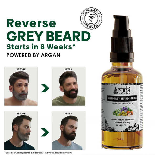 Rishi Natural Anti-Grey Beard Serum Oil Main Image