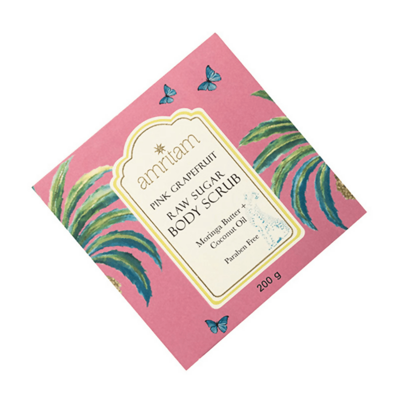 Amritam by Good Earth Pink Grapefruit Raw Sugar Body Scrub