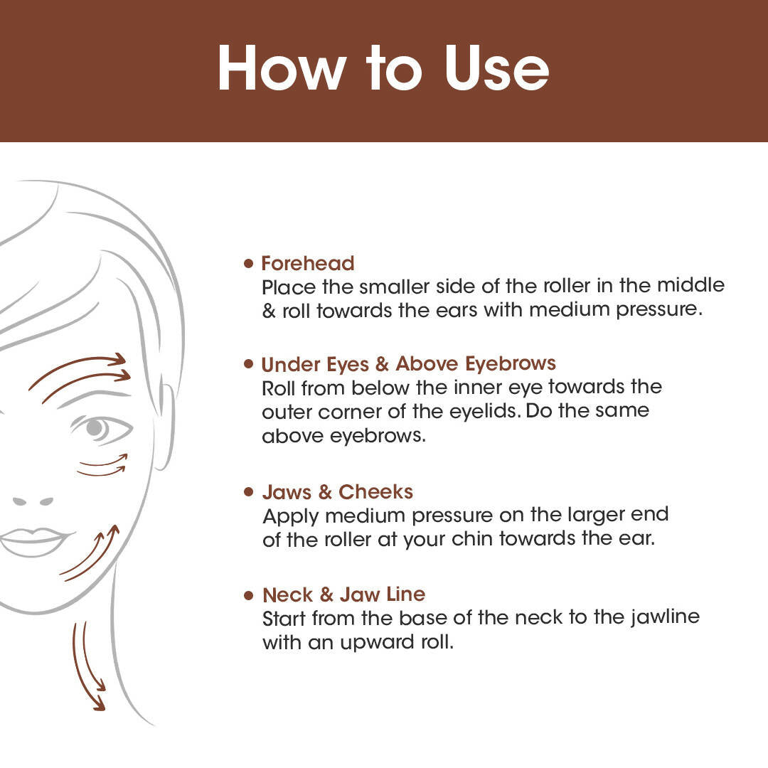 TAC - The Ayurveda Co. Kansa Wand Dual Purpose Massager Tool for Face & Body