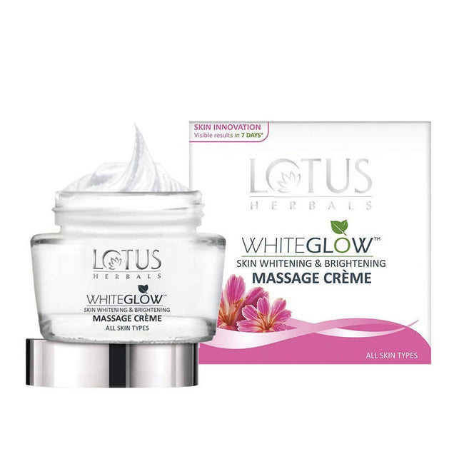 Lotus Herbals Whiteglow Skin Whitening And Brightening Massage Creme Hover Image