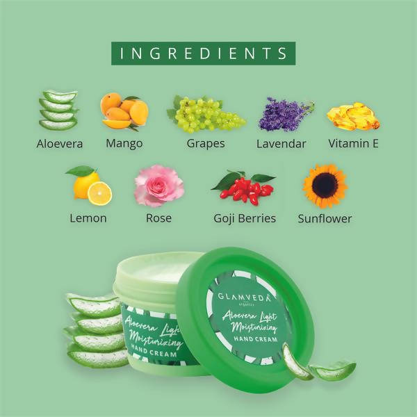 Glamveda Aloevera Light Moisturizing Hand Cream