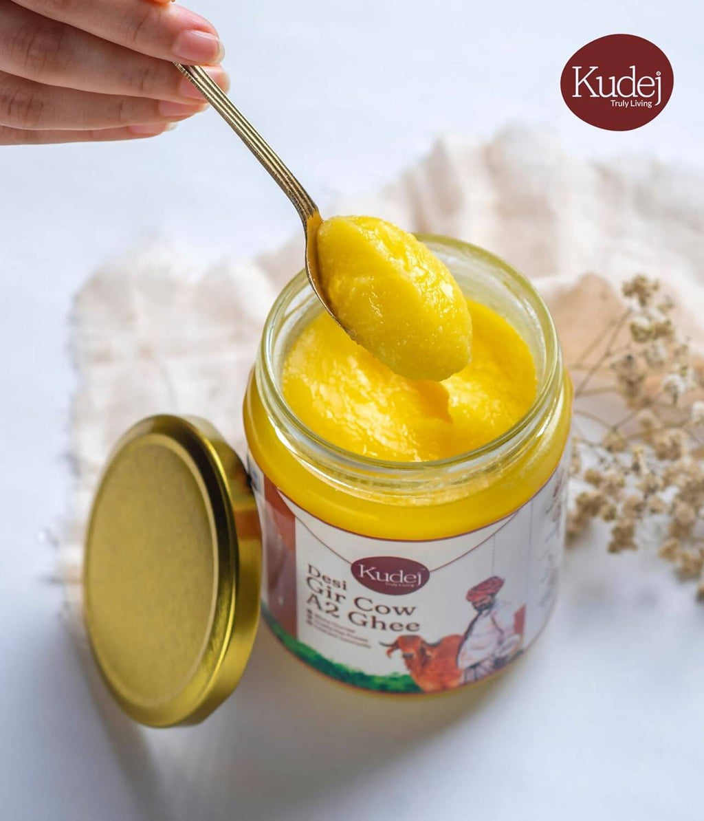 Kudej Desi Gir Cow A2 Ghee | 100% Desi Gir Cow Ghee | Certified Organic Ghee From A2 Milk