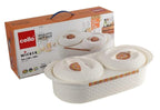 Cello Insulated Wicker Twin Hot Pot