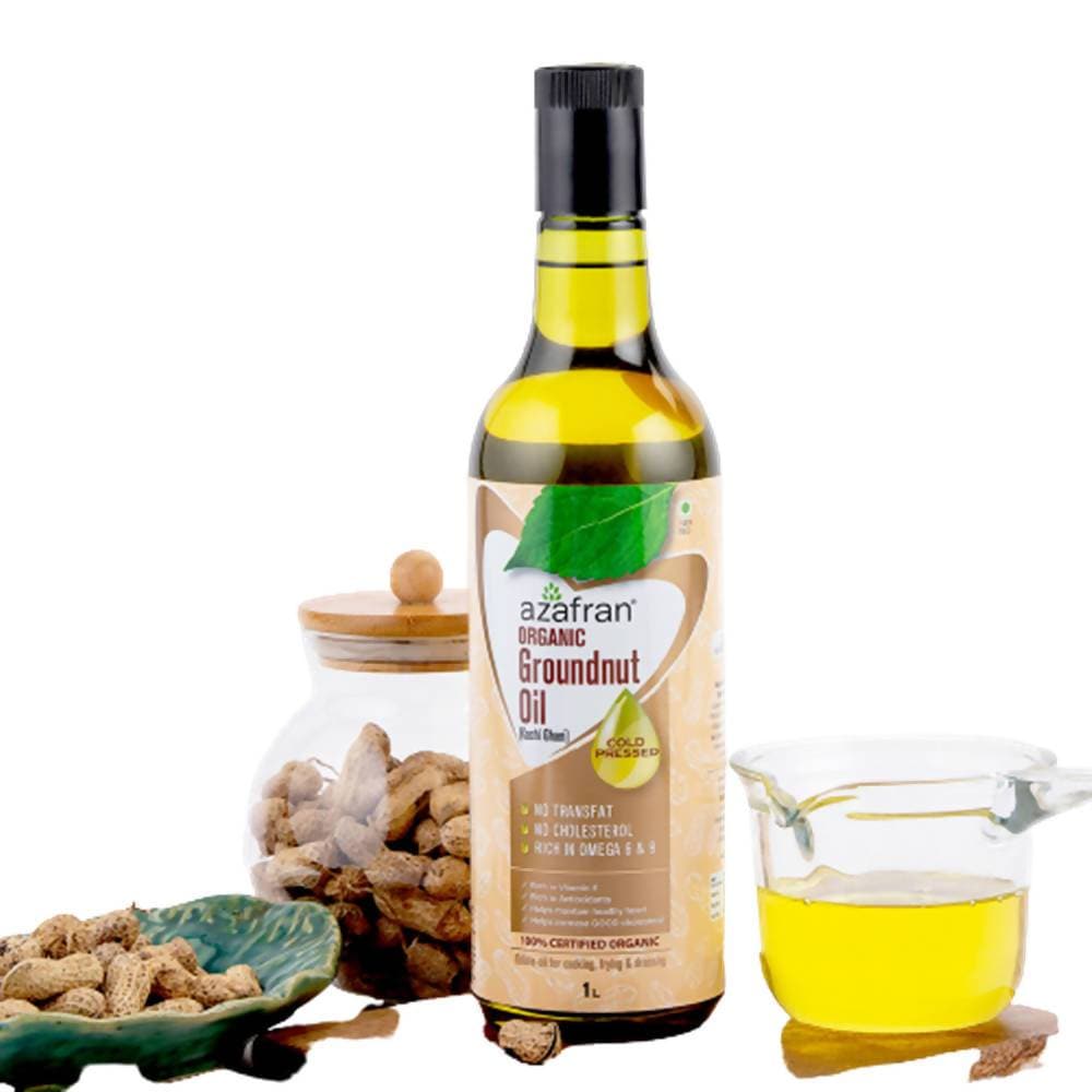 Azafran Organic Groundnut Oil (Cold Pressed)