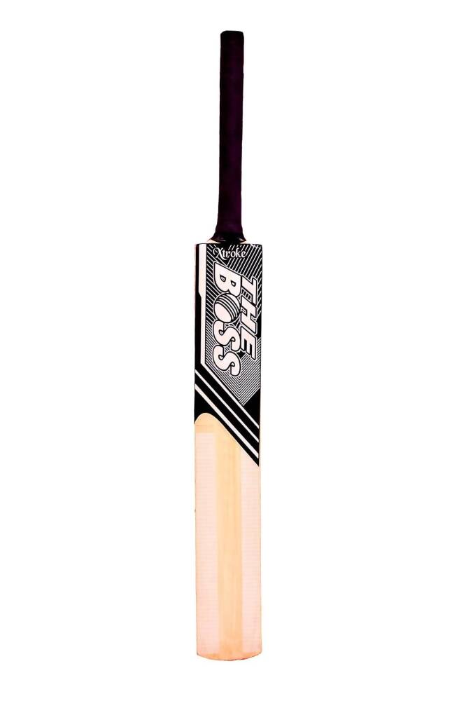 Xtroke The Boss Scoop Edition Popular Willow Premium Cricket Bat (Size 4)