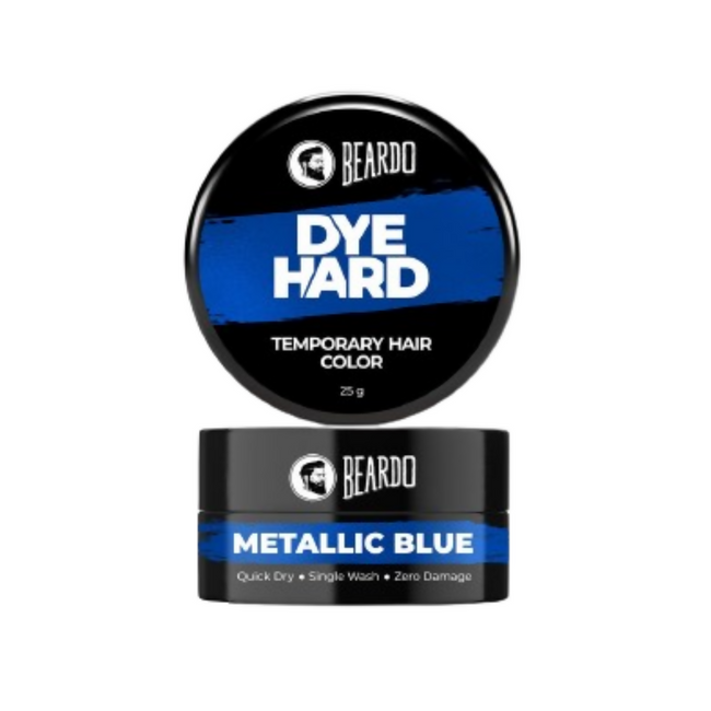 Beardo Dye Hard Temporary Hair Color Metallic Blue Hover Image