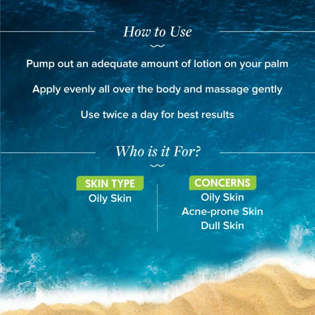 Aqualogica Clear+ Silky Body Lotion, Reduces Acne, Restores pH Level, For For Oily & Dry Skin