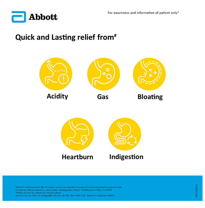Digene Antacid Antigas Tablets For Acidity Gas & Stomach Care