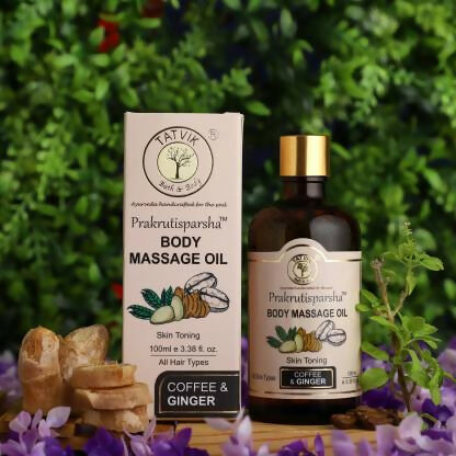 Tatvik Ayurveda Prakrutisparsha Body Massage Oil (Coffee & Ginger)