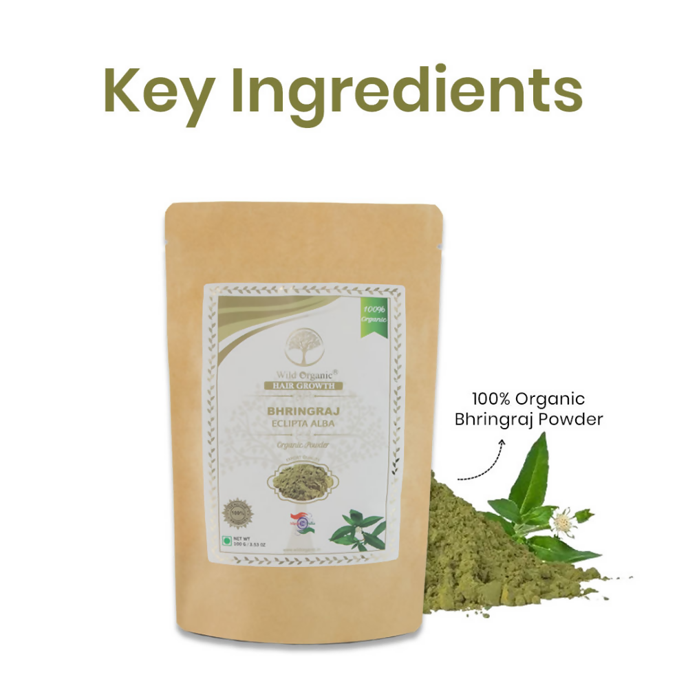 Wild Organic Bhringraj Eclipta Alba Hair Growth Powder