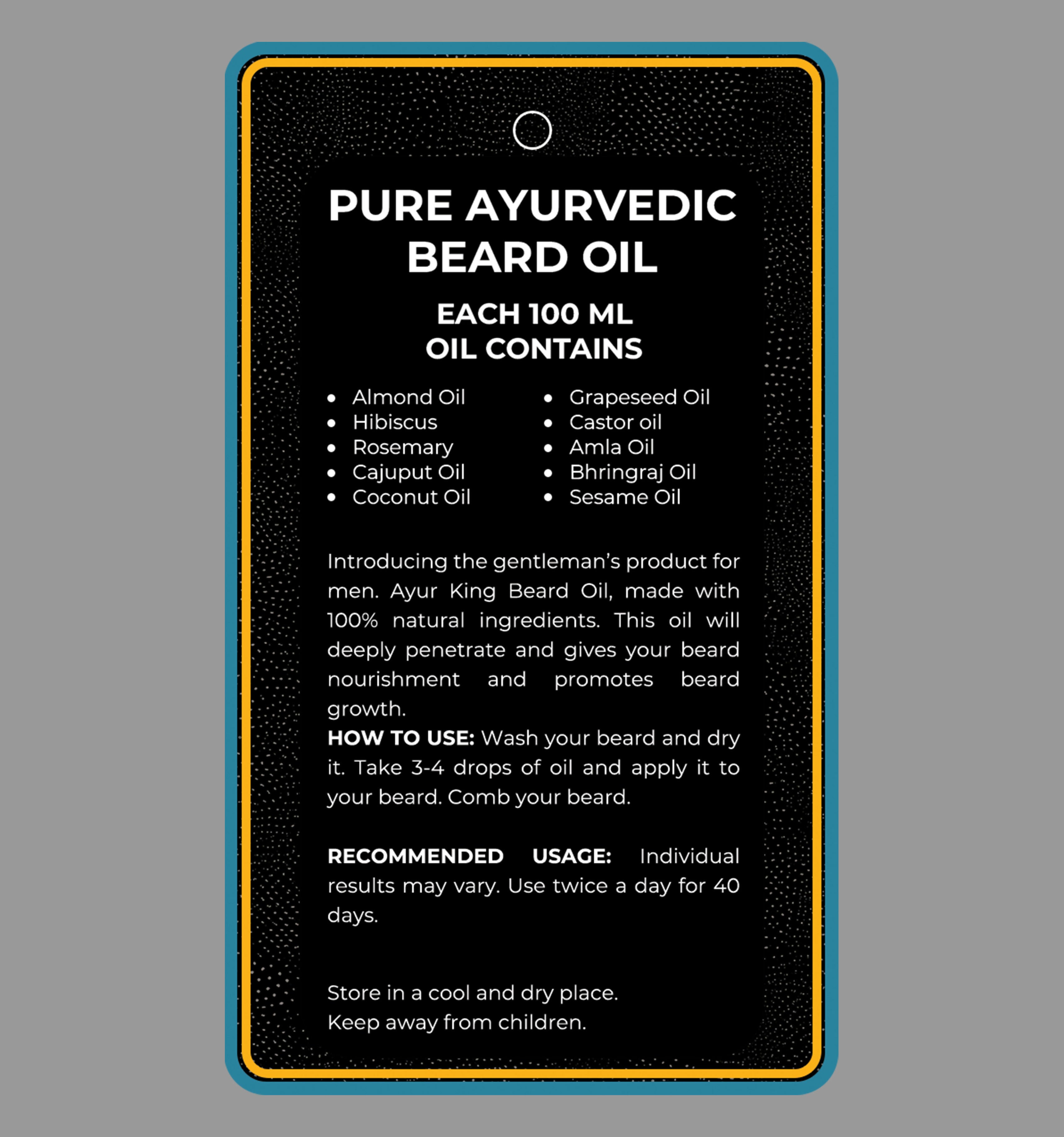 The Ayur House Ayur King Beard Oil