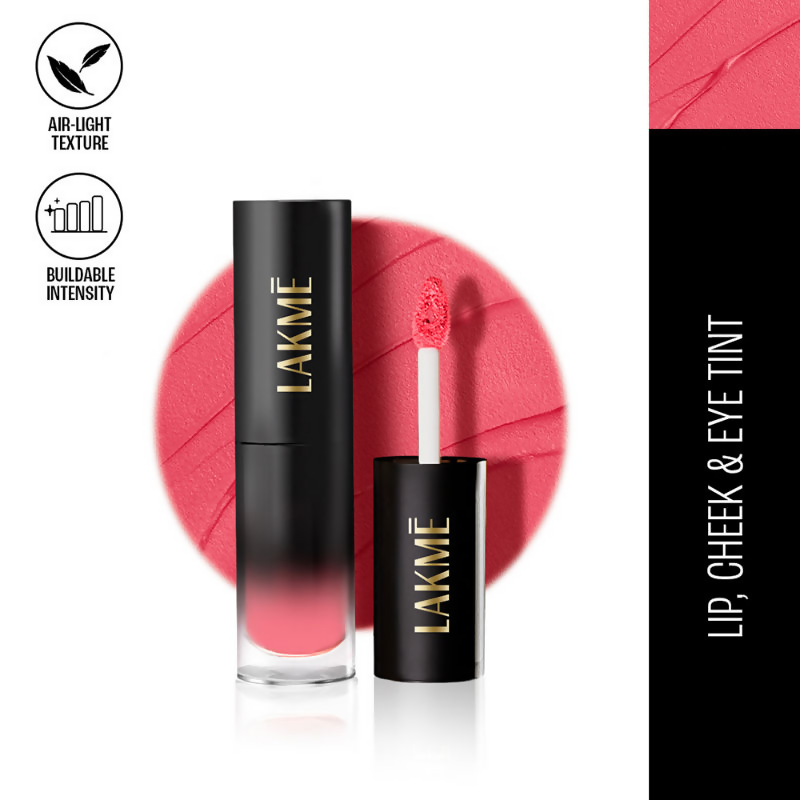 Lakme Xtraordin-Airy One-And-Done Lip, Eye & Cheek Tint - Bubblegum Blush