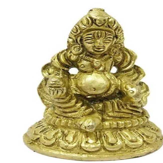 Puja N Pujari Kubera Brass Idol For Wealth Hover Image