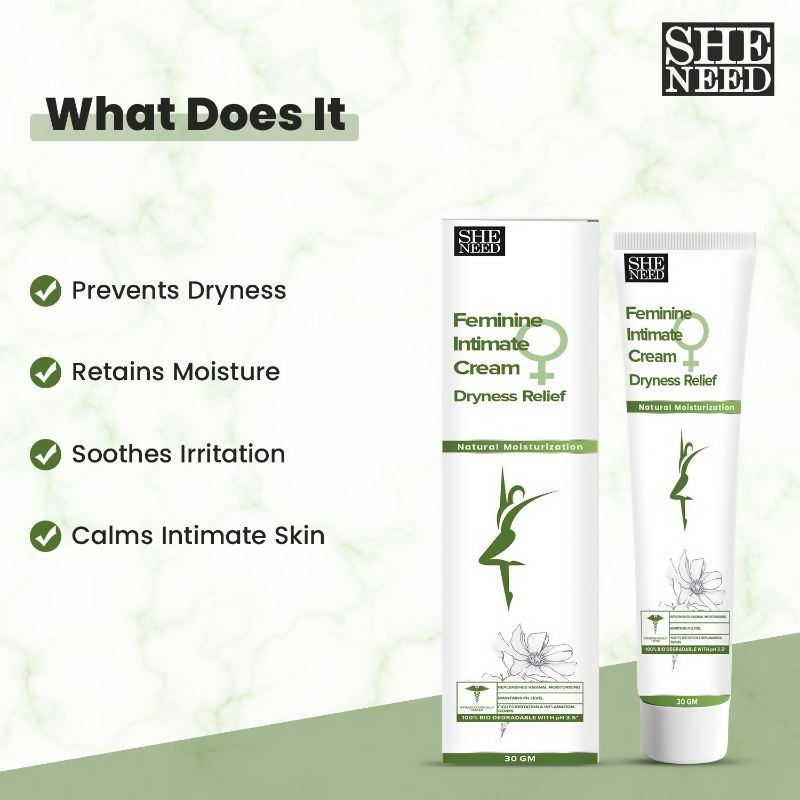 SheNeed Feminine Intimate Cream Dryness Relief