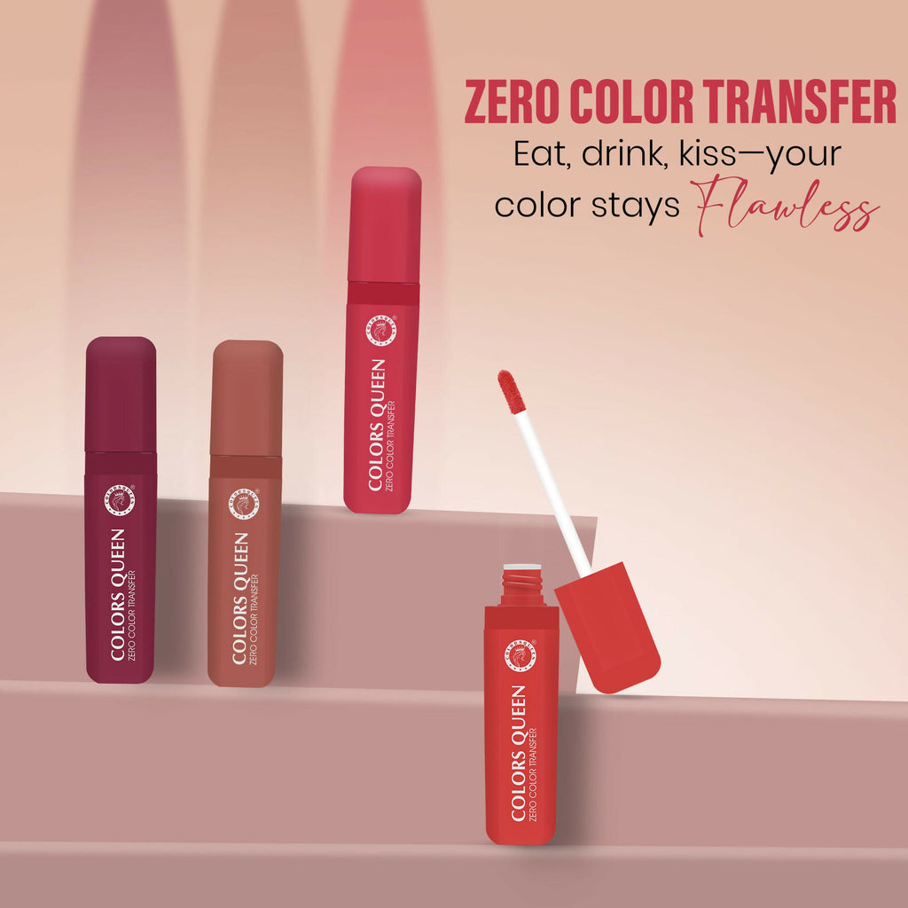 Colors Queen Zero Color Transfer Liquid Lipstick - Paper Flower