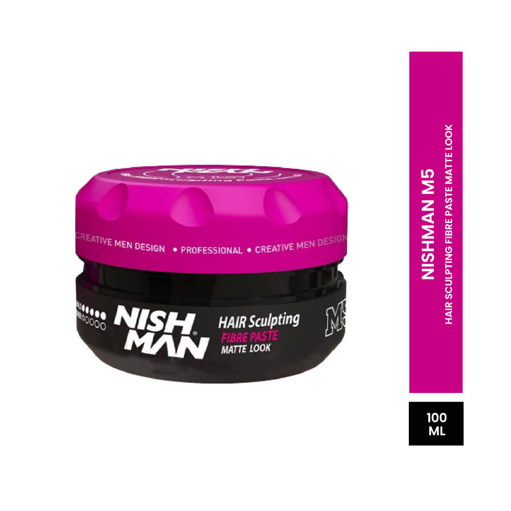 NishMan M5 Fibre Hair Sculpting Matte Look Wax