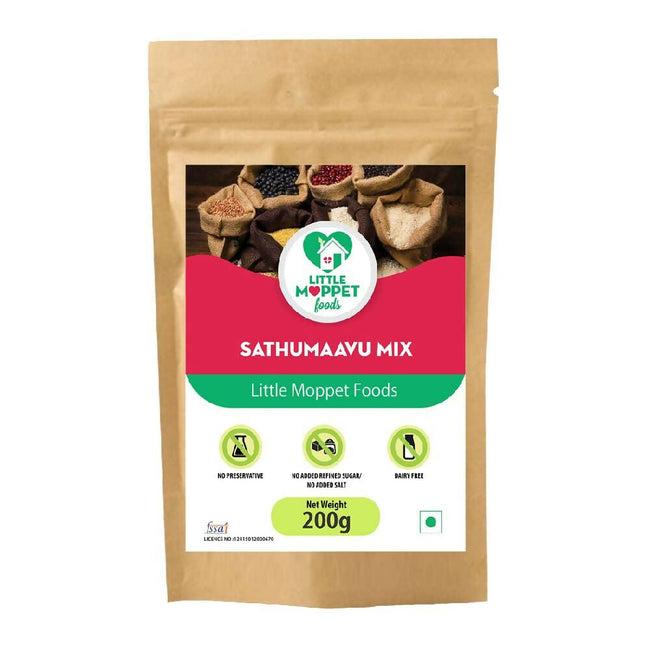 Little Moppet Foods Sathumaavu Mix for Babies - Free from Added Salt and Sugar with 13 Ingredients Hover Image