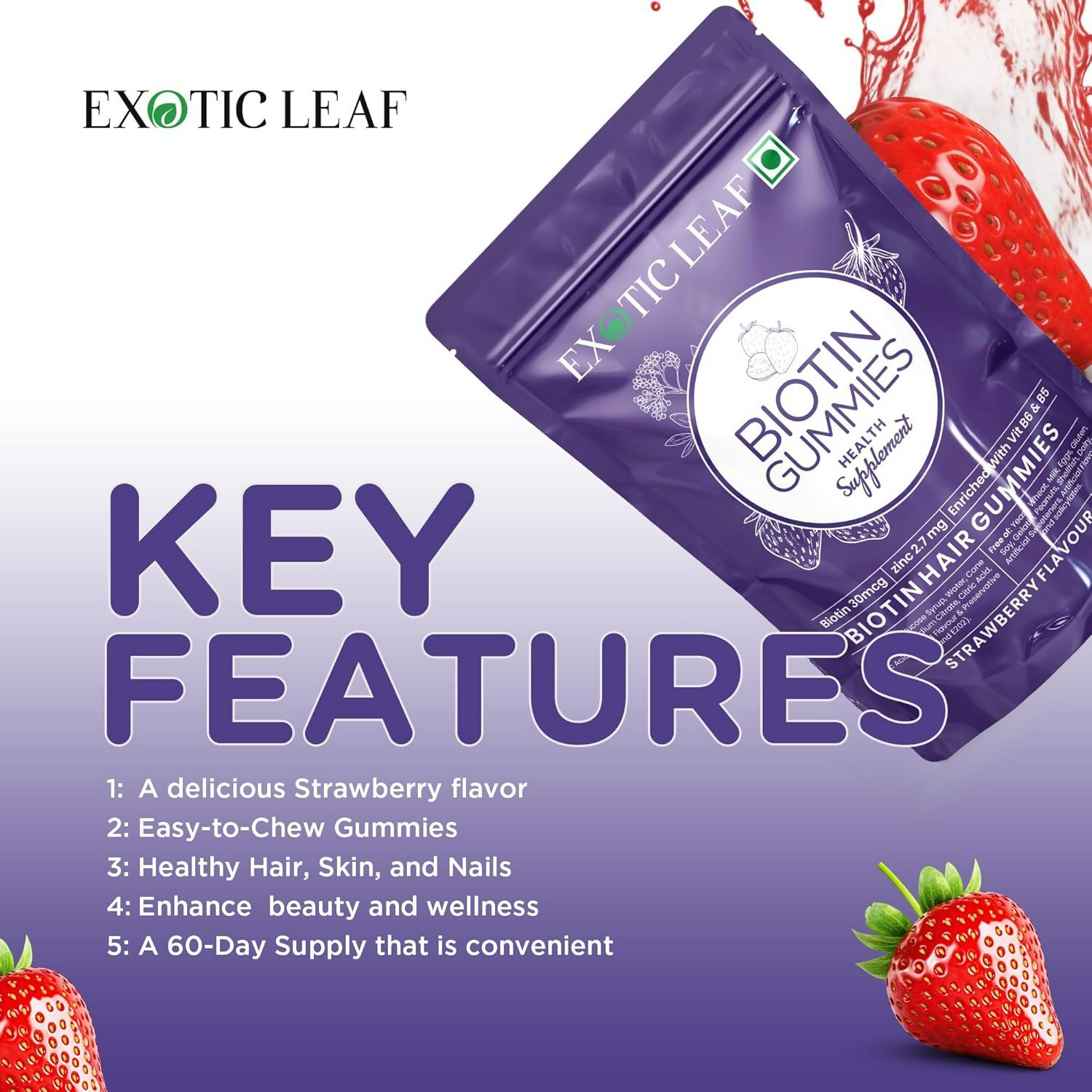 Exotic Leaf Biotin Gummies