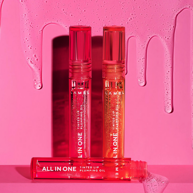 Lamel All In One Lip Tinted Plumping Oil - 402 Pink Sparkle Main Image