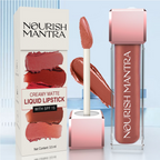 Nourish Mantra Liquid lipstick Creamy Matte with SPF / Water Proof, Smudge Proof Shade-Natkhat Berry