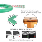 Safe-O-Kid Unique High Density L-Shaped 2 Mtr Long Mini 1 Edge Guard With 4 Corner Cushions - Green