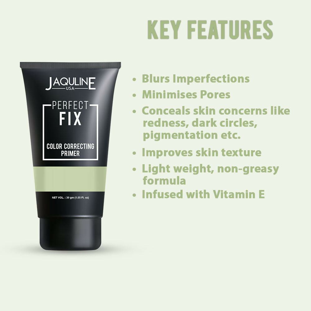 Jaquline USA Perfect Fix Color Correcting Primer - Green