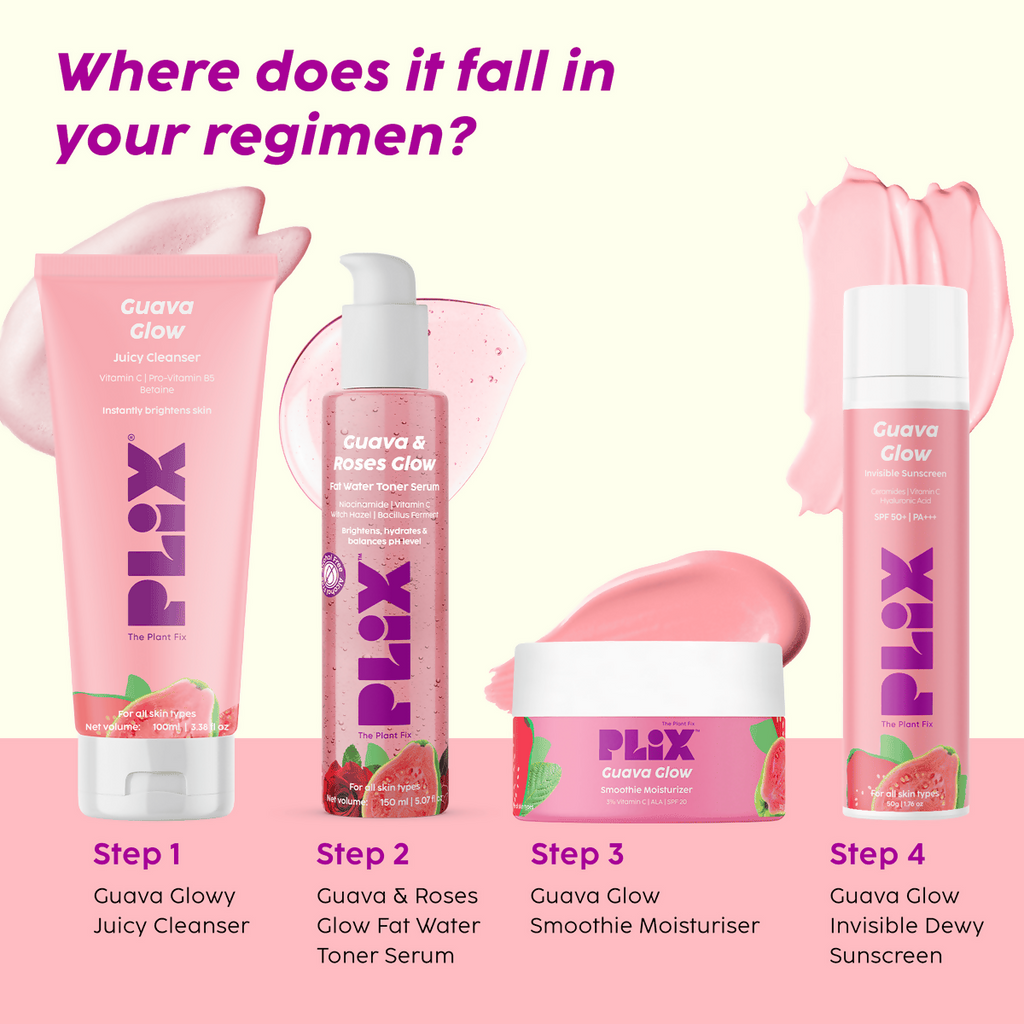 PLIX The Plant Fix Glow bright with Vitamin C Cleanser & 2-in-1 Toner Serum
