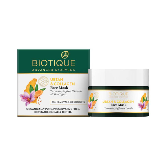 Biotique Ubtan & Collagen Face Mask Hover Image