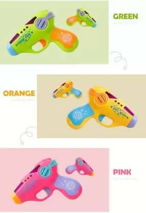 Kipa Fun Gun Colorful Musical Toy with Flashing LED Light and Sound for Kids Boys & Girls-Red