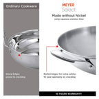 Meyer Select Stainless Steel Covered Kadai