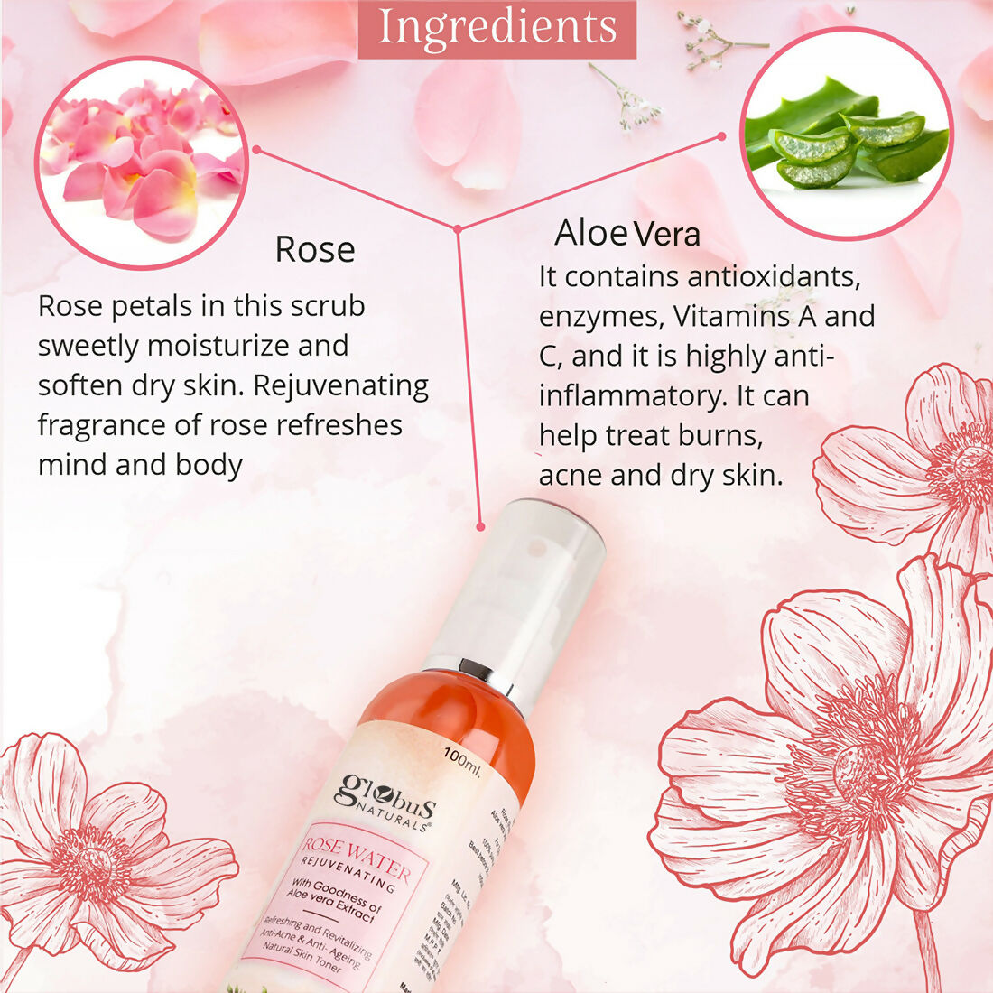Globus Naturals Rose Toner