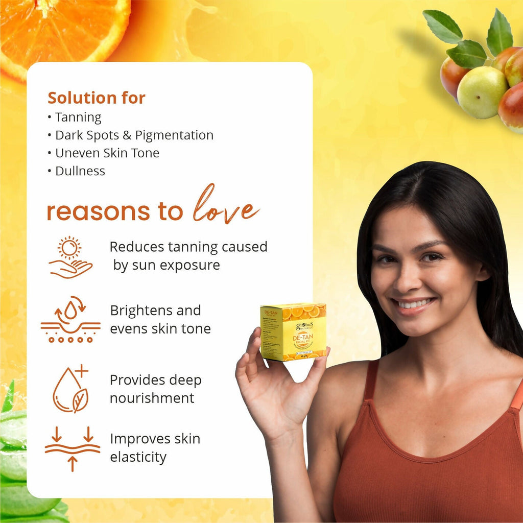 Globus Naturals De-Tan 6 Step Facial Kit