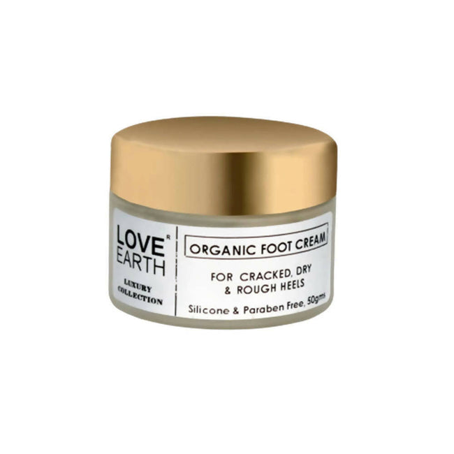 Love Earth Organic Foot Cream For Cracked & Dry Heels Hover Image