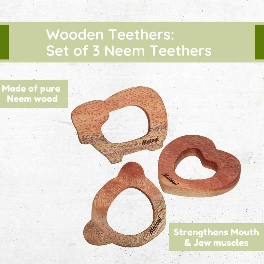Matoyi 3 Neem Baby Teethers For Kids