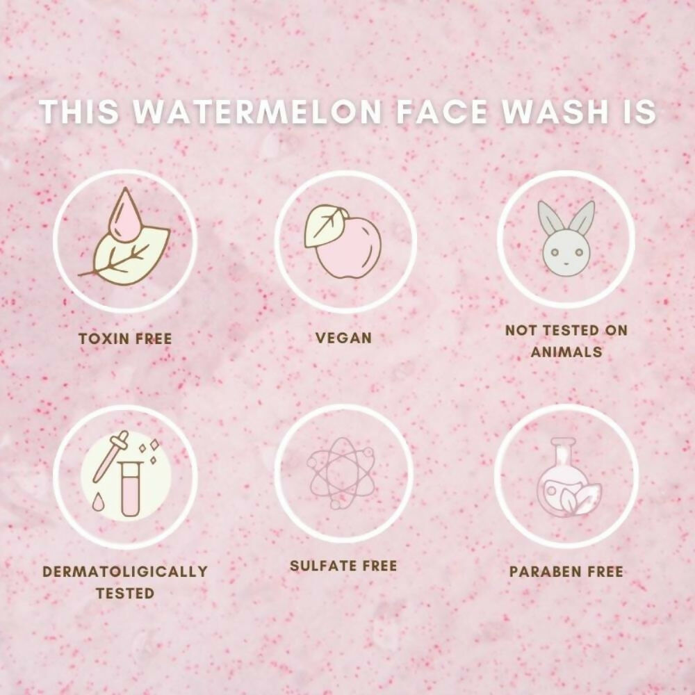 The Skin Diet Company Watermelon Hyaluronic + Salicylic Acid Face Wash