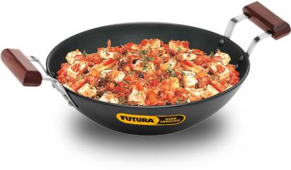 Hawkins Futura Hard Anodised Deep Fry Pan Kadhai 2.5 L (IAD25)